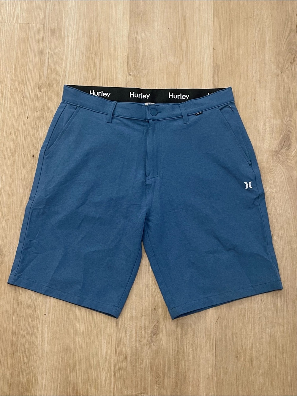 Hurley Men's Teal-Blue Hybrid Stretch Shorts